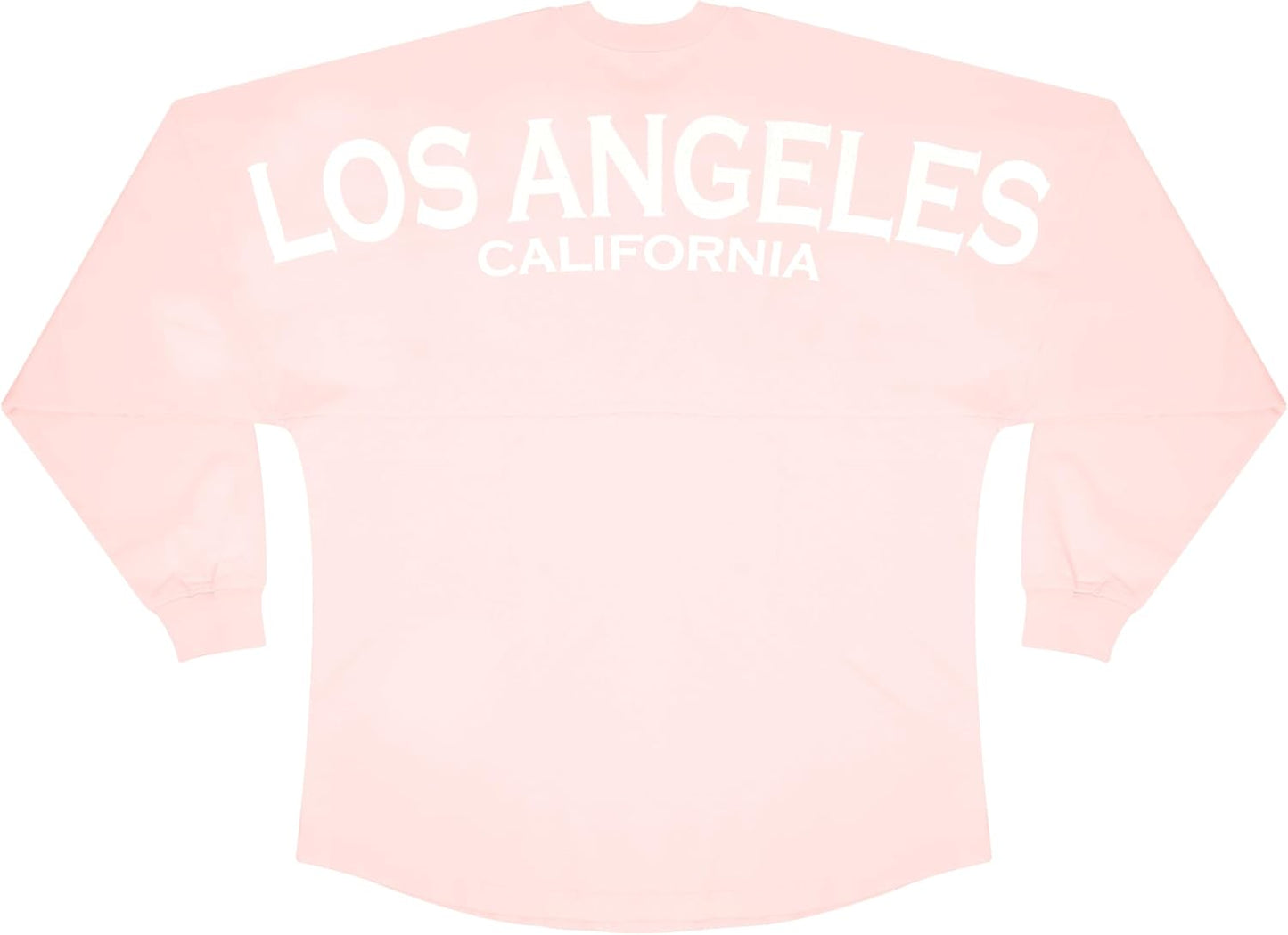 Spirit Jersey Camiseta clásica de Los Ángeles, California, de gran tamaño, unisex, de manga larga, preencogida, 100% algodón