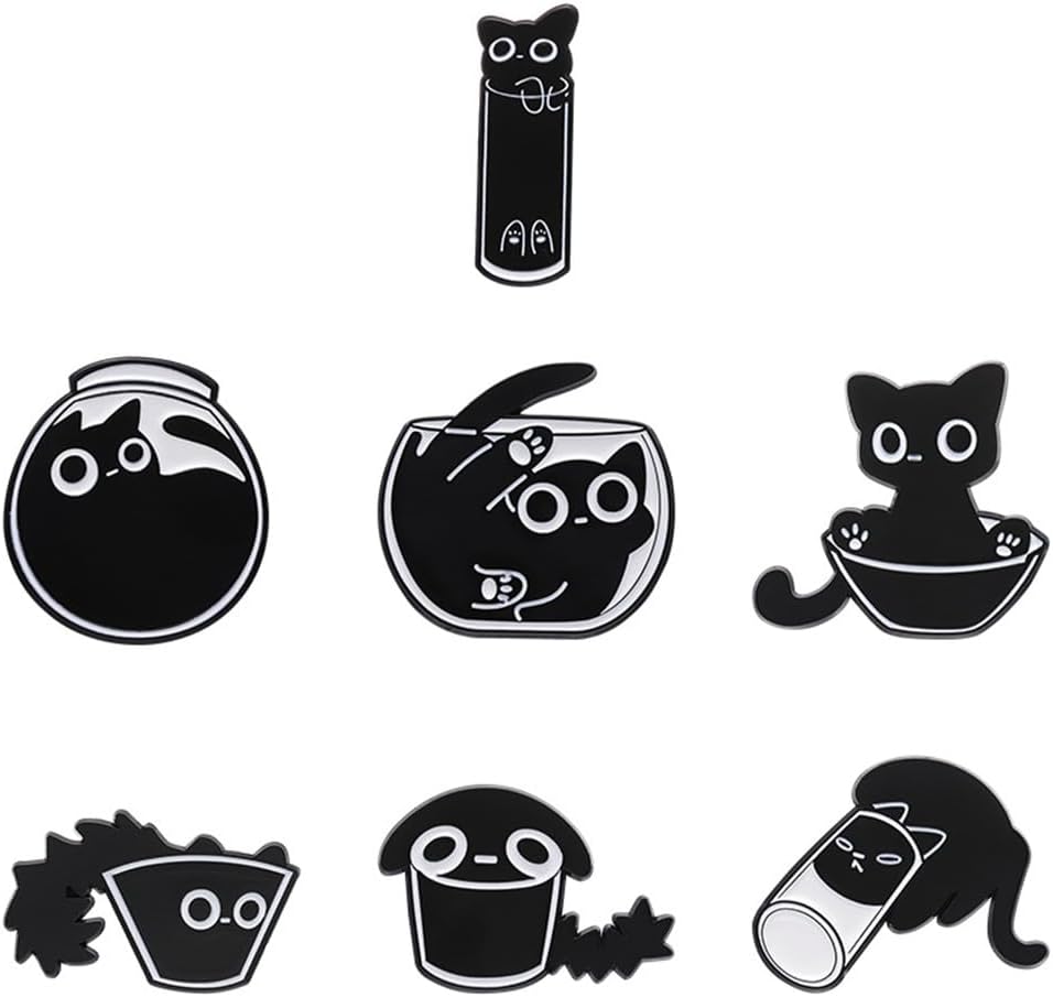 Juego de pines esmaltados creativos encantadores alfileres de solapa esmaltados Pin de letras Insignia de solapa