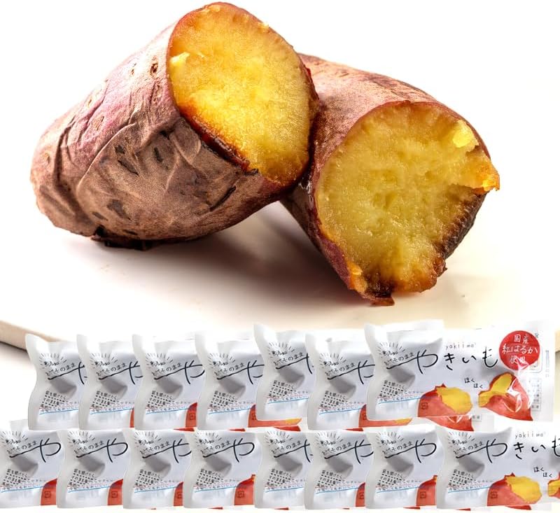 Tokangdo | Japanese Japanese Red Haruka (10 Packets), Individually Wrapped, Store at Room Temperature, No Additives, No Sugar, Roasted Potatoes, Moist