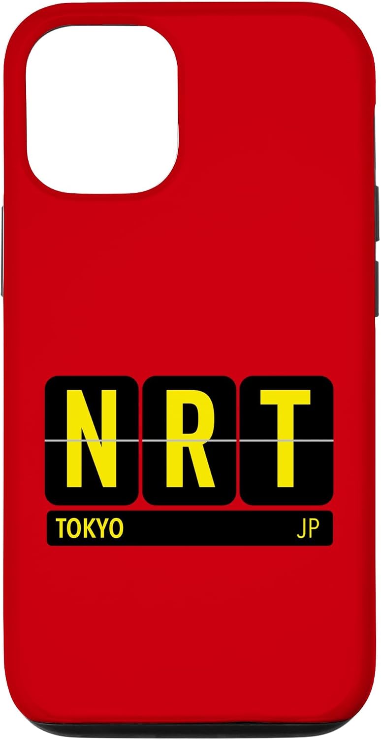 NRT 東京 日本 旅行 お土産 イエロー文字 スマホケース iPhone 11 用
