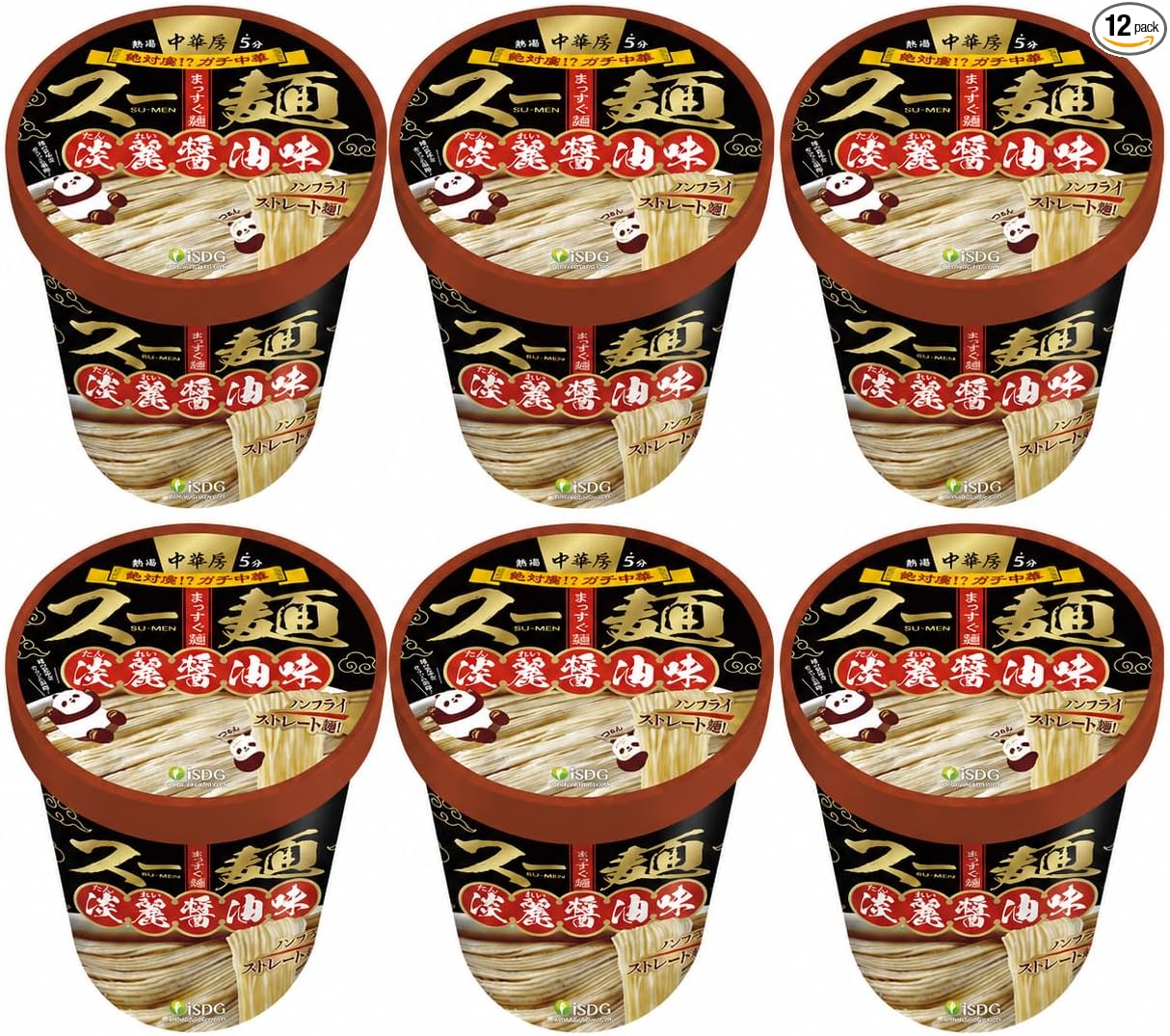 Doctor/Food Source, Chinese Style Suu Noodles, Flower Pepper, Salt Flavor, Tanrei Soy Sauce Flavor, Non-Fry, Instant Cup Noodles, Straight Noodles, Smooth Texture, Low Calories, Night Food, Snacks