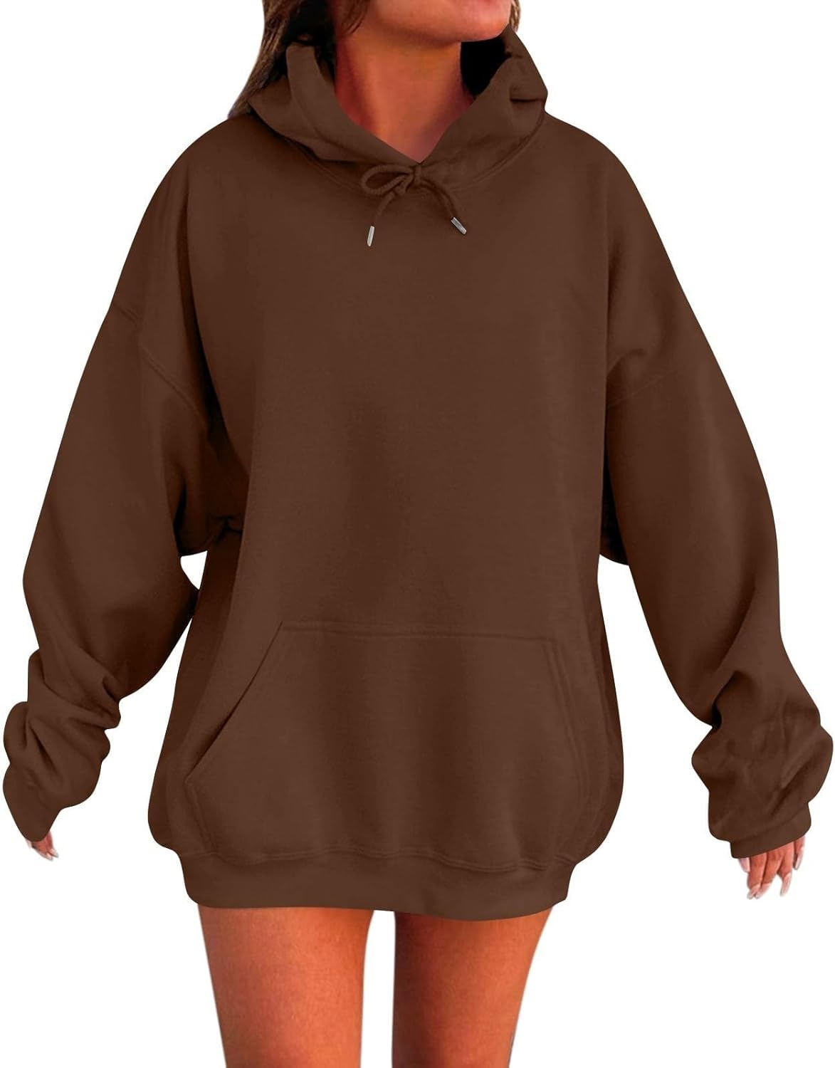 Sudaderas con capucha de gran tamaño para mujer, chaquetas de invierno 2026, ropa Y2K, lindas sudaderas con cuello redondo, sudaderas de moda