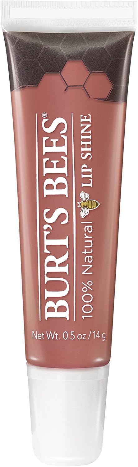 Burt's Bees Brillo de labios, brillo de labios para mujer, maquillaje 100% natural, Pucker
