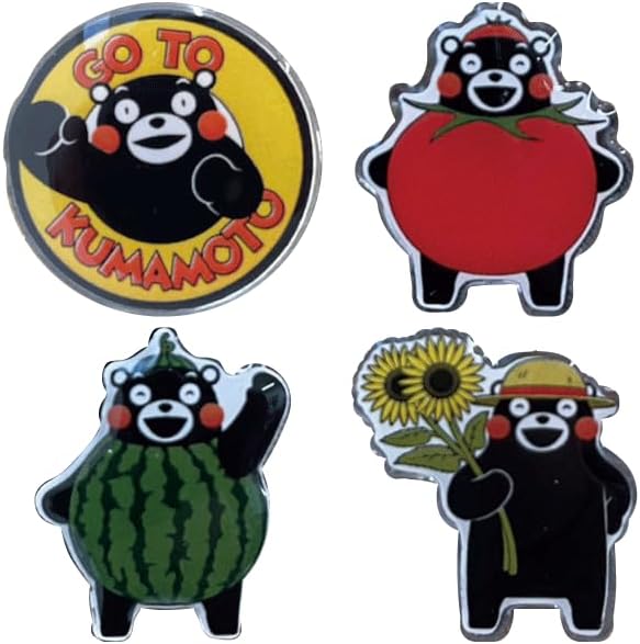 Pin Badge/Kumamon/Watermelon/Sunflower/Tomato/Kumamoto/Specialty of Kumamoto Prefecture/Fashionable/Suit/Jacket/Reconstruction/Kumamoto Earthquake/Yatsushiro City, Kumamoto