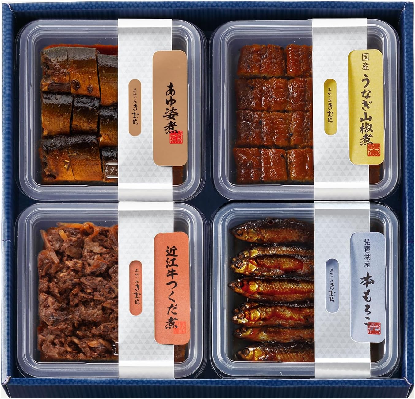 Ayu no Shop Kimura Tsukudani Omi Beef Tsukudani Wakasagi Ayu Simmered Whole Fish Fillets 3-piece Assortment Gift Japanese Cuisine Side Dish Popular Set / 3TS