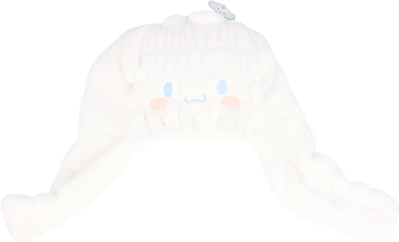 Shobido Sanrio Hair Drying Cap, Twin Charms, Quick Drying, Absorbent Cap, Towel Cap, Hair Drying, Time Saving