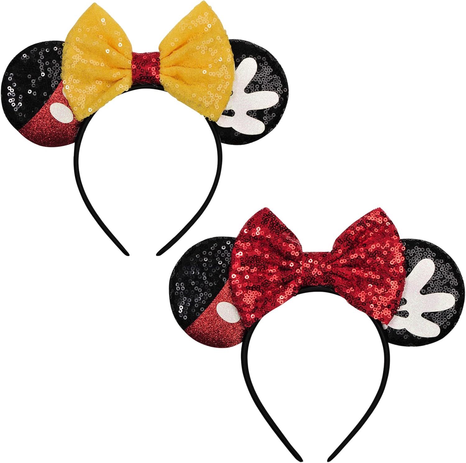FANYITY Serre-tête oreilles de souris à paillettes pour garçons filles femmes