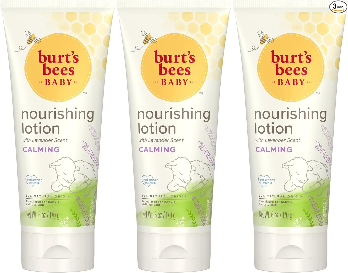 Loción sin fragancia de abeja bebé, de Burt's Bees, 6 fl oz, -3246, 3, 3