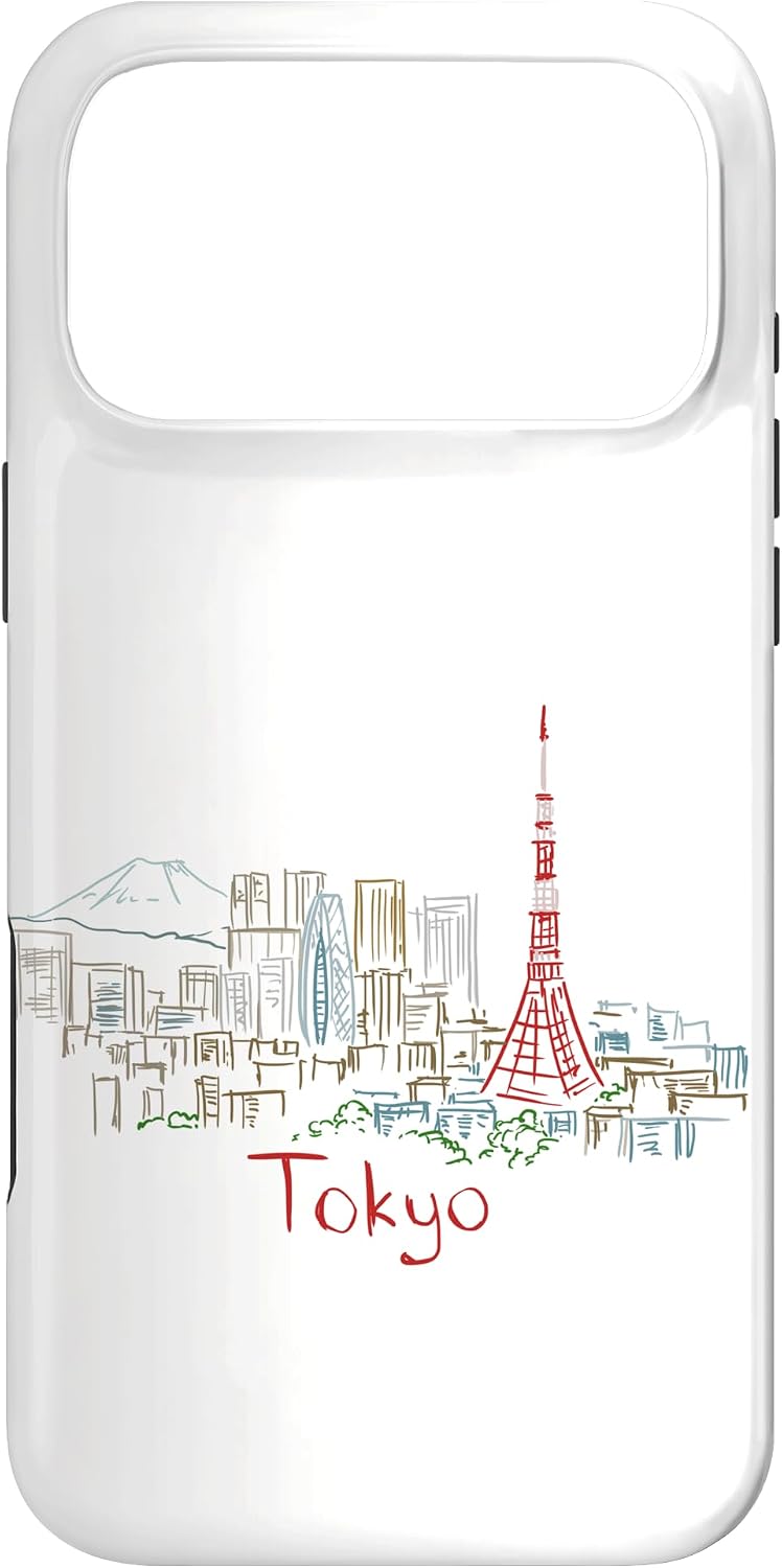 東京 日本 旅行 お土産 パノラマ 都市 ランドマーク ギフト スマホケース iPhone SE (2020) / 7 / 8 用