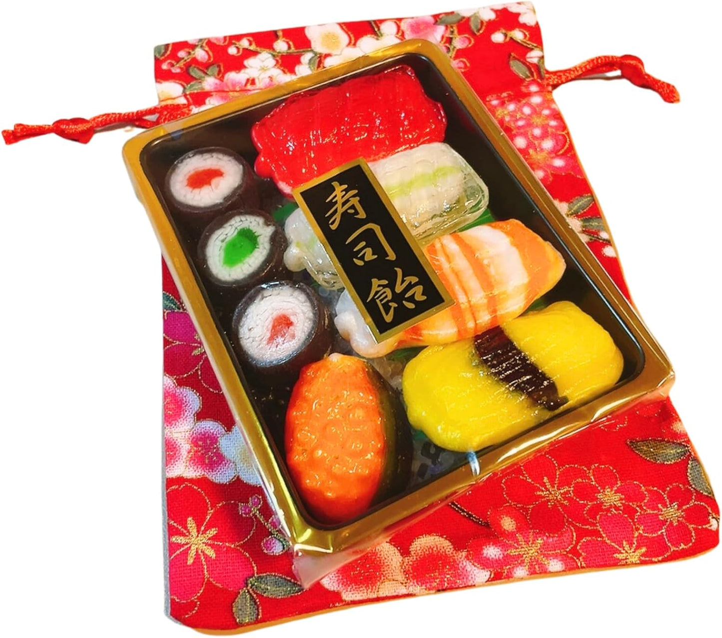 Sushi Candy, Japanese Souvenir, Japanese Souvenir for Foreigners, Comes with a Japanese Bag to Give as it is (Sushi)