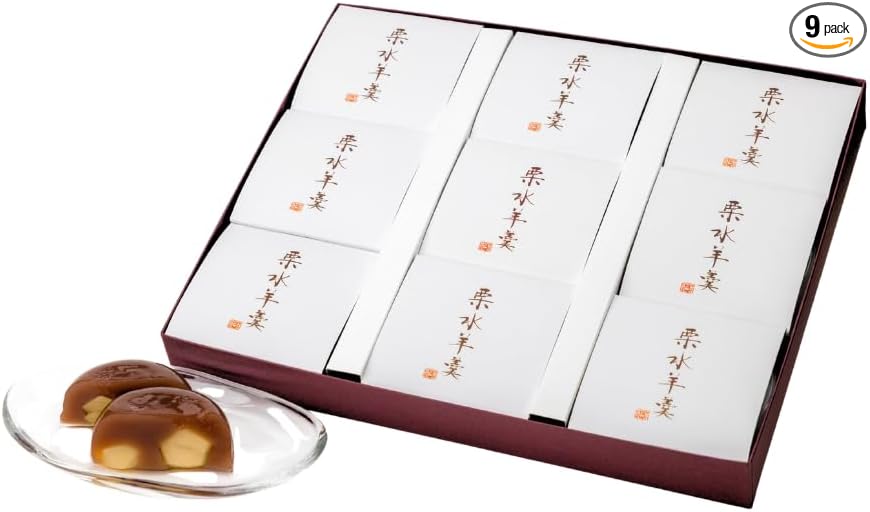 Yamadaya Manju Chestnut Yo-kan, Pack of 6 | 和菓子,ギフト,水ようかん,詰め合わせ,個包装,高級,お菓子,お取り寄せ,お茶菓子,手土産,愛媛,贈答品,スイーツ,あんこ,プレゼント,お礼,お返し,お供え,お中元,敬老の日,お彼岸