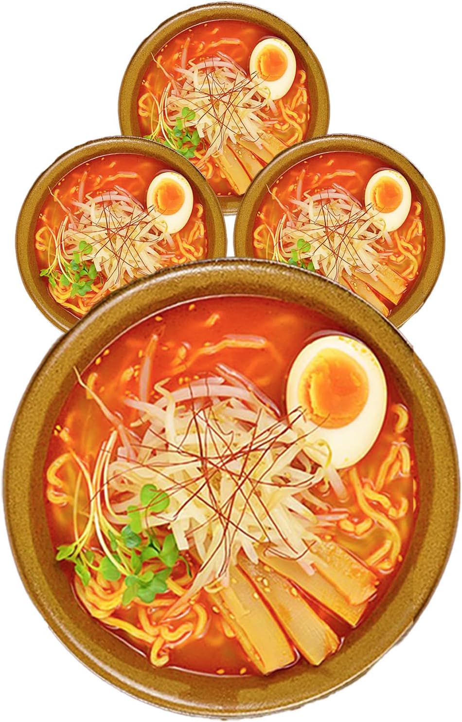 Rinsendou [Spicy Miso Ramen 4 Pack] Homemade Fresh Noodles & Soup, Stimulating, Room Temperature Storage for 30 Days, Local Specialty, Gourmet, Easy Miso Ramen, Ramen, Try It