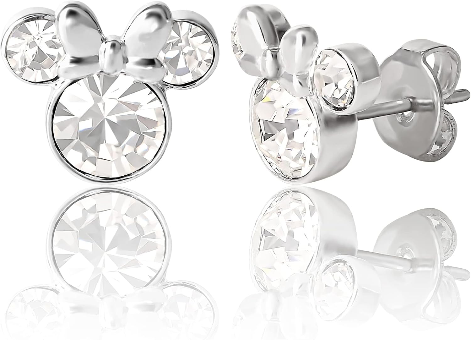 Disney Minnie Mouse Birthstone Stud Earrings for Women Jewelry Disney