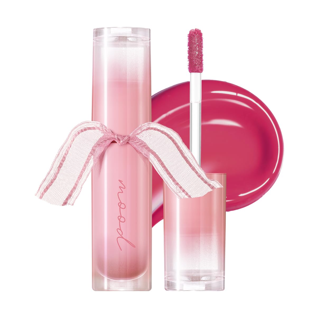 Peripera Ink Mood Glowy Tint | Tinte labial que realza los labios, naturalmente hidratante, ligero, que realza el brillo, duradero, cómodo, no pegajoso, sin película blanca (003 ROSE IN MIND)