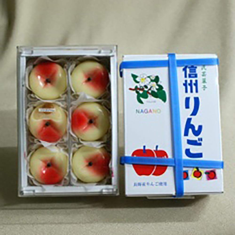 Folk Art Shinshu Apples, Uses Shinshu Apples, Jam Apples (1 Box, 6 Pieces)