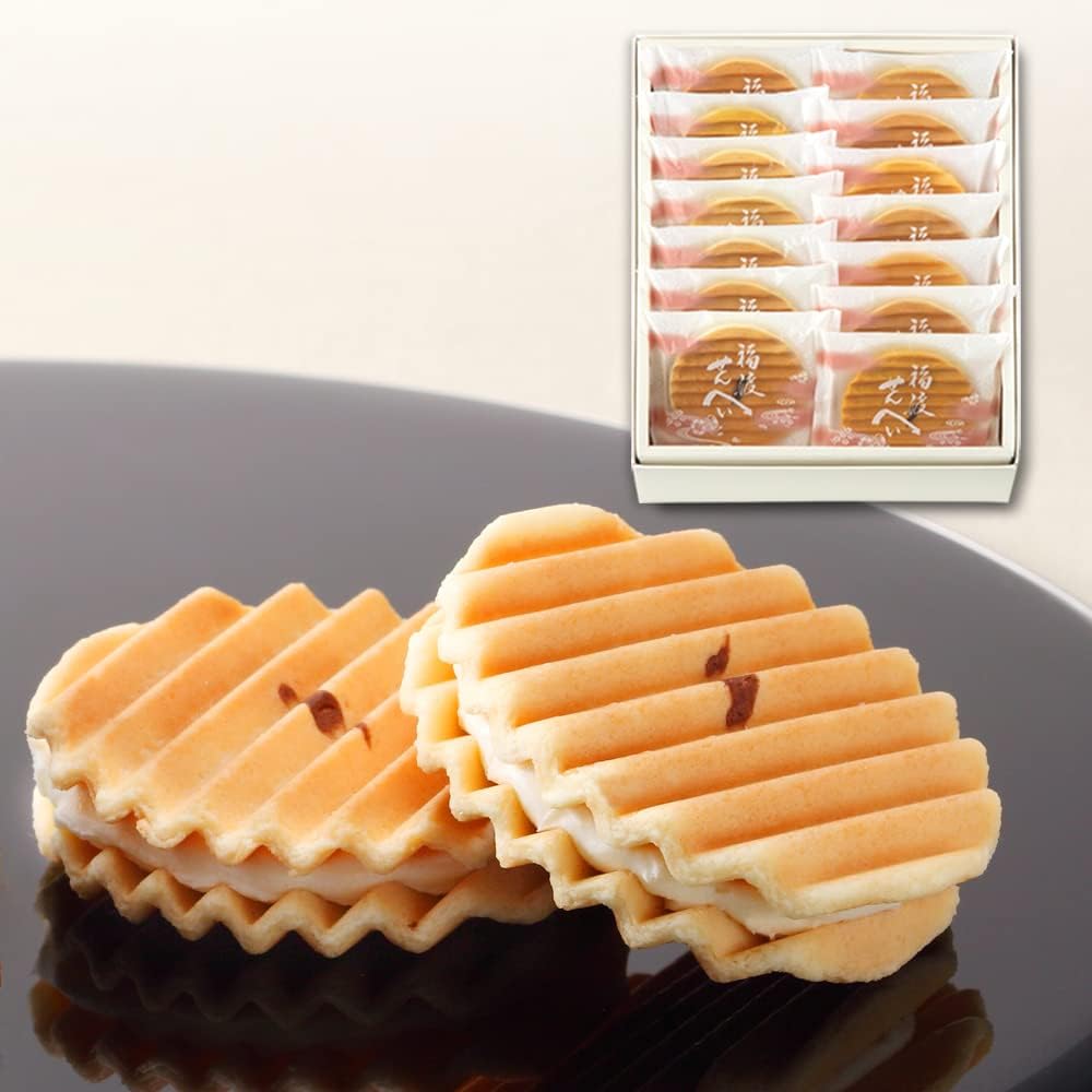 Souke Genkichoan Fukuwatashi Senbei, 10 pieces (Gift, Sweets, Souvenir)