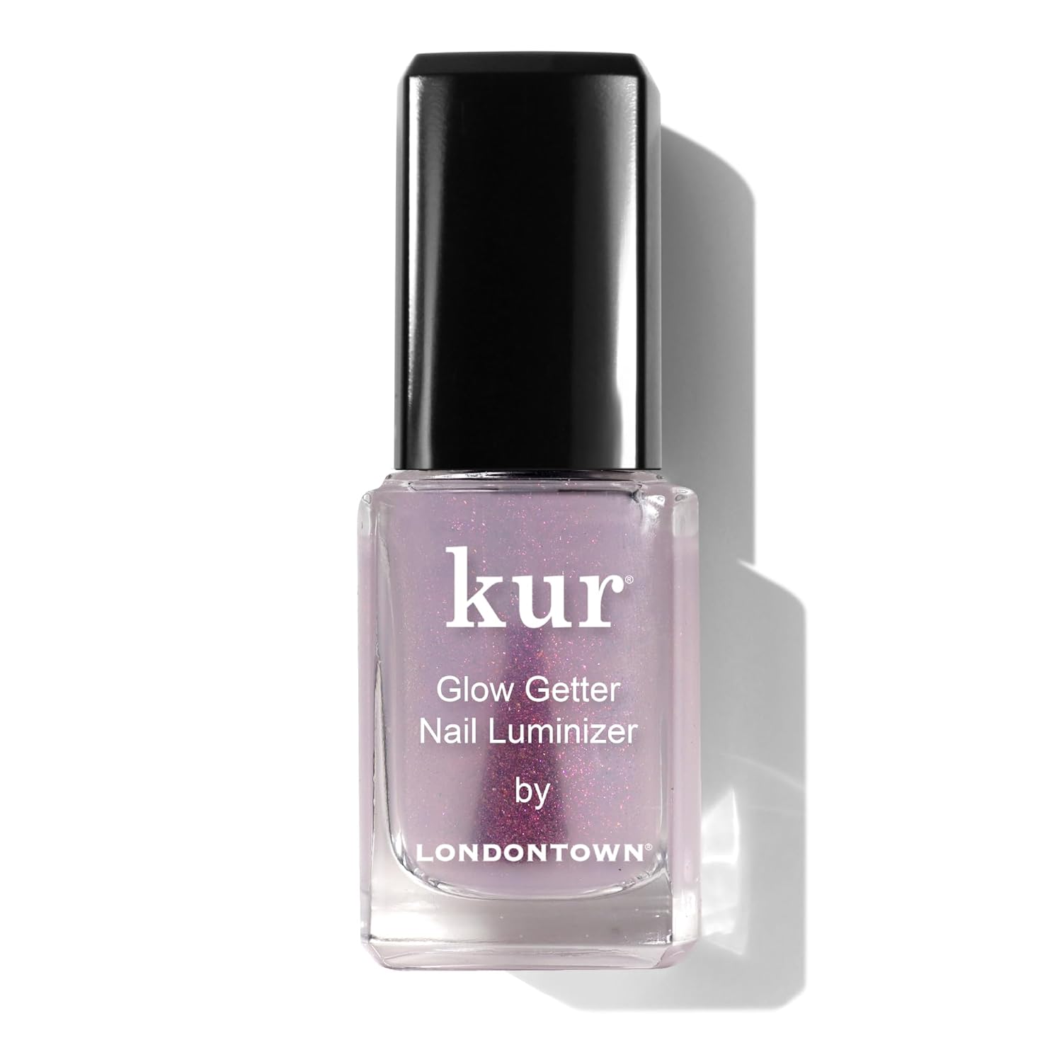 LONDONTOWN Kur Glow Getter Nail Luminizer One-Step Mani, 0.4 Fl Oz | One-Step Nail Treatment, Hexanal & Shimmer, Stronger, Healthier, Glossier Nails, No Base or Top Coat Needed