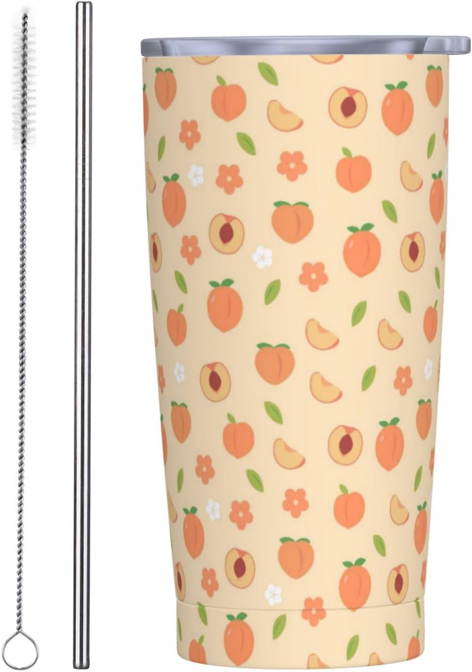 Vaso de 20 onzas con tapa y popote para mujeres y hombres, con aislamiento de cielo estrellado, universo del espacio exterior, vaso de acero inoxidable de doble pared al vacío, taza de café