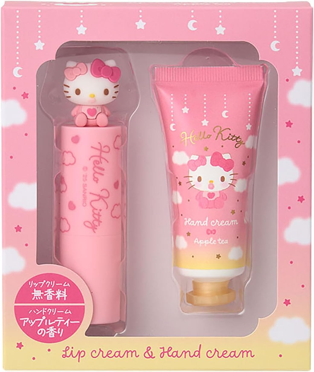 Sanrio (SANRIO) Lip Balm & Hand Cream Set, Kuromi, Suitable for Ages 15 and Up, 037621