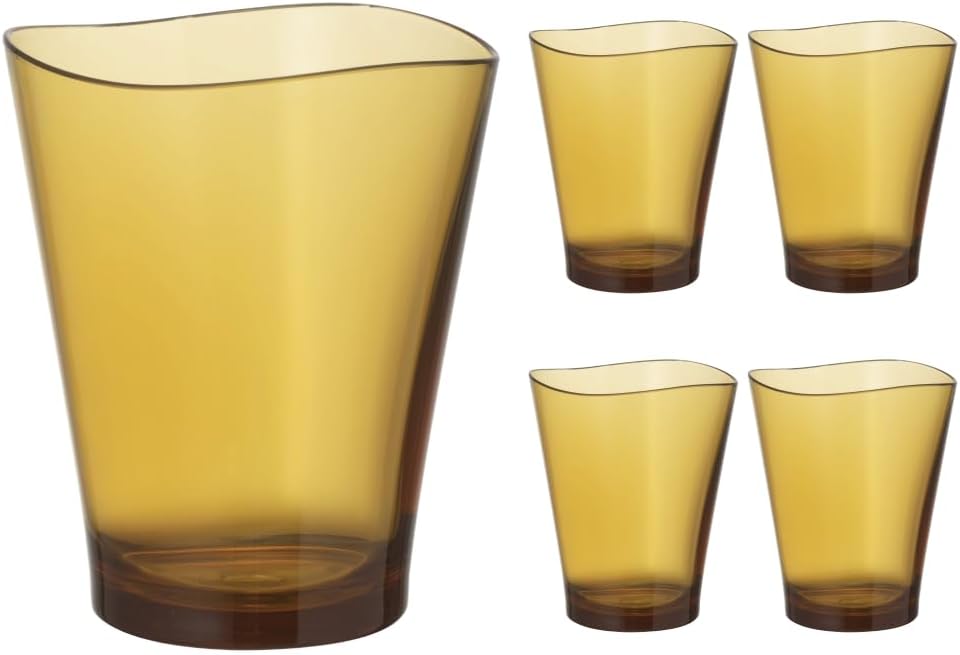 Plakira Break-Resistant Glass Cup, 240ml, Microwave and Dishwasher Safe, Made in Japan, for Outdoor, Children, Home Parties, Restaurants, Stylish, Dark Green, Tumbler, for Beer, Highball, Coffee