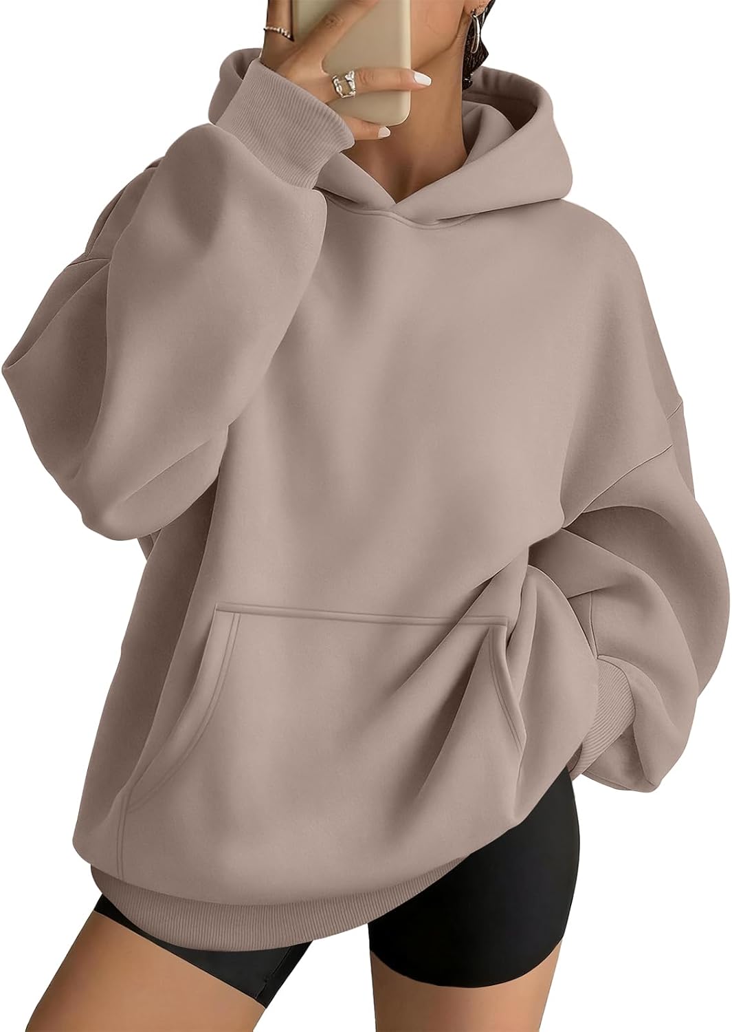 AUTOMET Sudaderas con capucha grandes para mujer, de vellón, modernas, sudaderas con cremallera 2026 | Comfrt Wear, Oversized Fit Soft Fleece Pullover, Perfect For Trendy Streetwear, College Outfits, And Daily Home Wear
