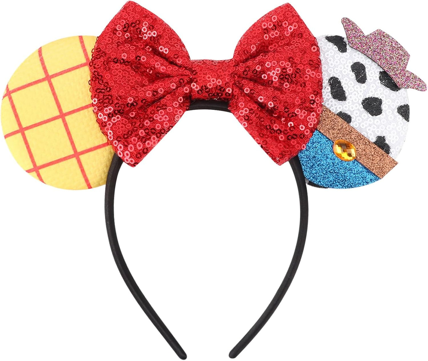 DRESHOW Mouse Ears Bow Sequins Party Decoration Cosplay Costume for Girls and Women