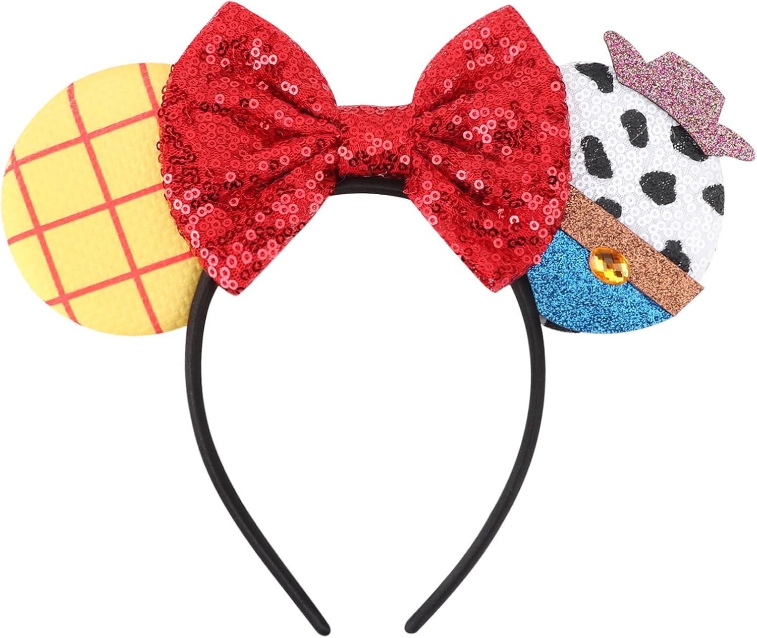 DRESHOW Mouse Ears Bow Sequins Party Decoration Cosplay Costume for Girls and Women