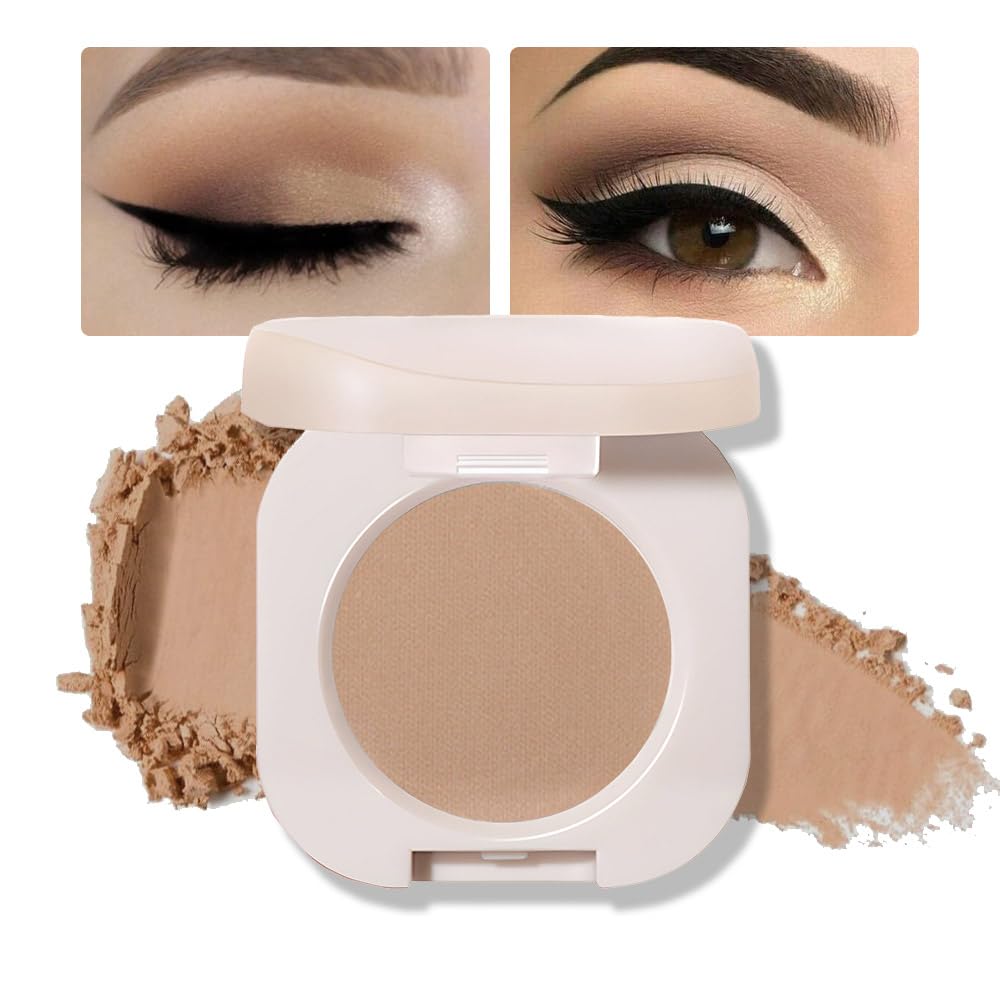 FeiCuiYun - Paleta de sombra de ojos mate monocromática, sombra de ojos verde bosque mate para mujeres mayores, mini sombra de ojos prensada pigmentada impermeable, vegana, con talco, libre de