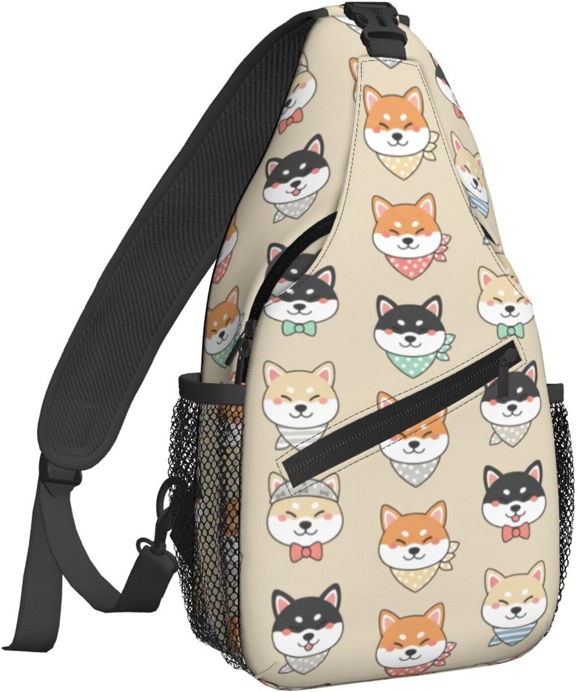 Famame Mochila bandolera para el pecho, bolsa de hombro, gimnasio, ciclismo, viajes, senderismo, mochila para hombres y mujeres, MultiColor37, Tamaño único