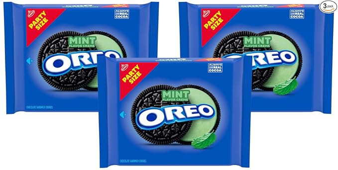 OREO REESE'S Peanut Buttery Creme Chocolate Sandwich Cookies, 12.35 oz (Pack of 2)
