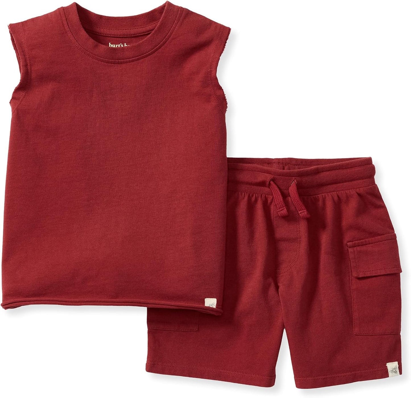 Burt's Bees Baby conjunto de camisa y pantalón para bebé niño, conjunto de camiseta de manga larga y pantalón, 100% algodón orgánico