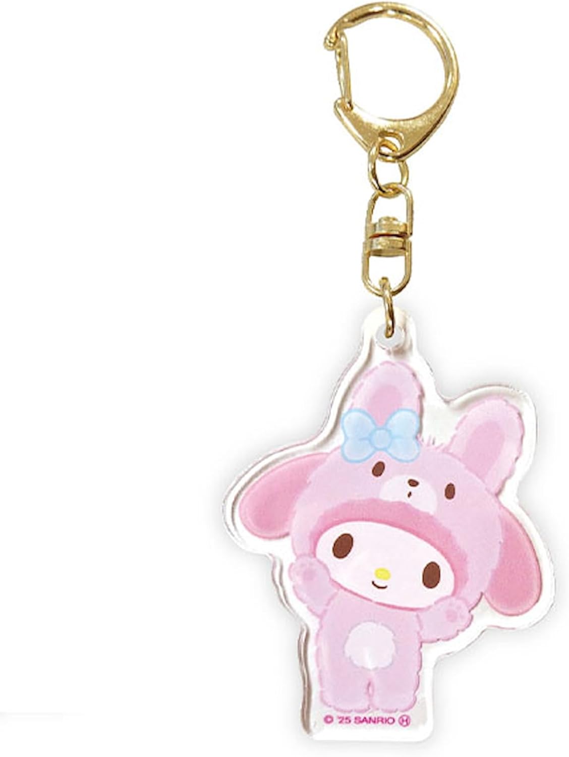 K Company Sanrio Characters (Banzai Series) Acrylic Key Holder, Hello Kitty (Lesser Panda) SAB-AK-KT
