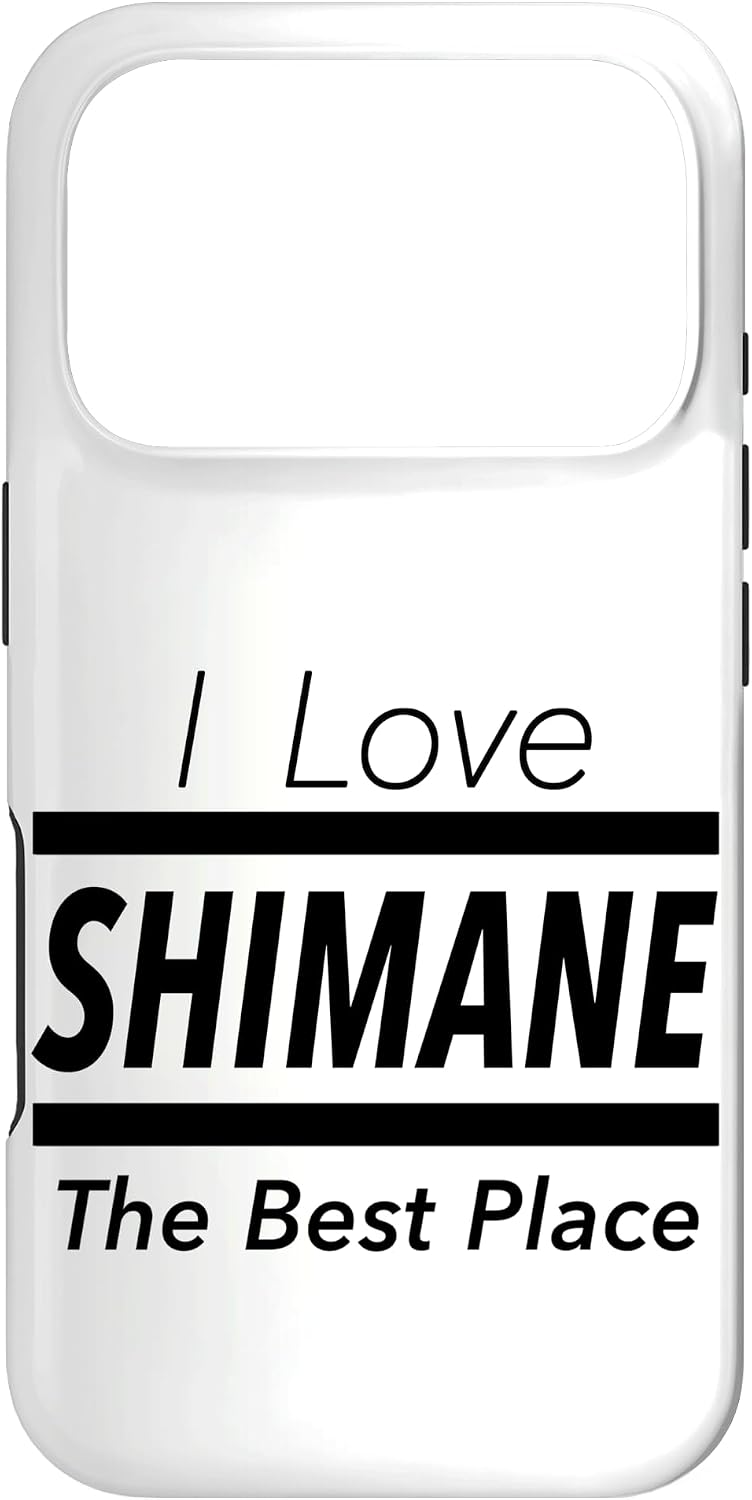 iPhone 15 Pro Max I Love Shimane (I Love) JIMO-T [47 Prefectures] Jimoti Local Love Goods Travel Souvenir Funny Smartphone Case