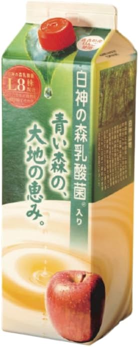Apple Juice, Made in Aomori Prefecture, 2.3 fl oz (1 L) Bottles, 100% Straight Fruit Juice, Apple Juice, Paper Pack, 33.8 fl oz (1,000 ml) x 2 Bottles
