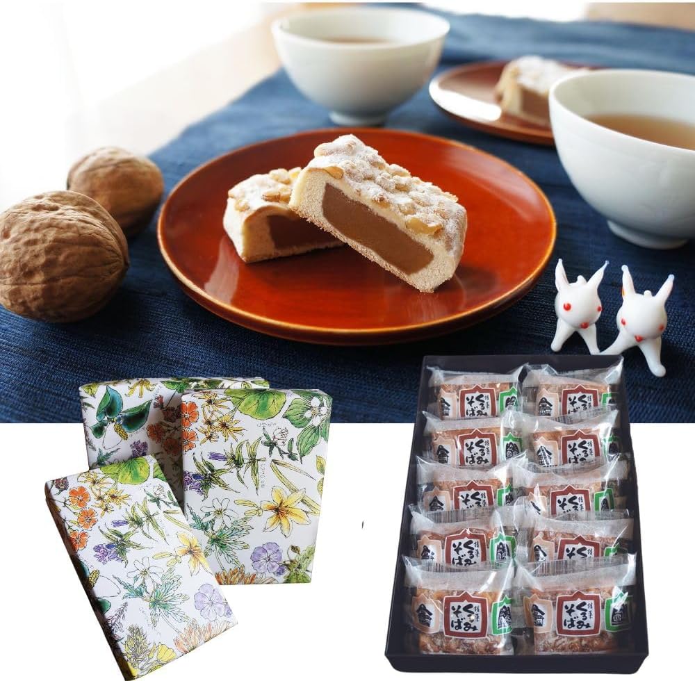 Shinano Road, Rabbits, Walnut Soba, Nagano Souvenir, Candy, Ueda Mail Order Walnuts, Gift, Famous Sweets, Ueda City, Japanese Confectionery, Greetings, Minnamato, Nagano Gourmet, Local Gourmet, Order-Order Gift (Mini 4 Pieces (Box Not Included)