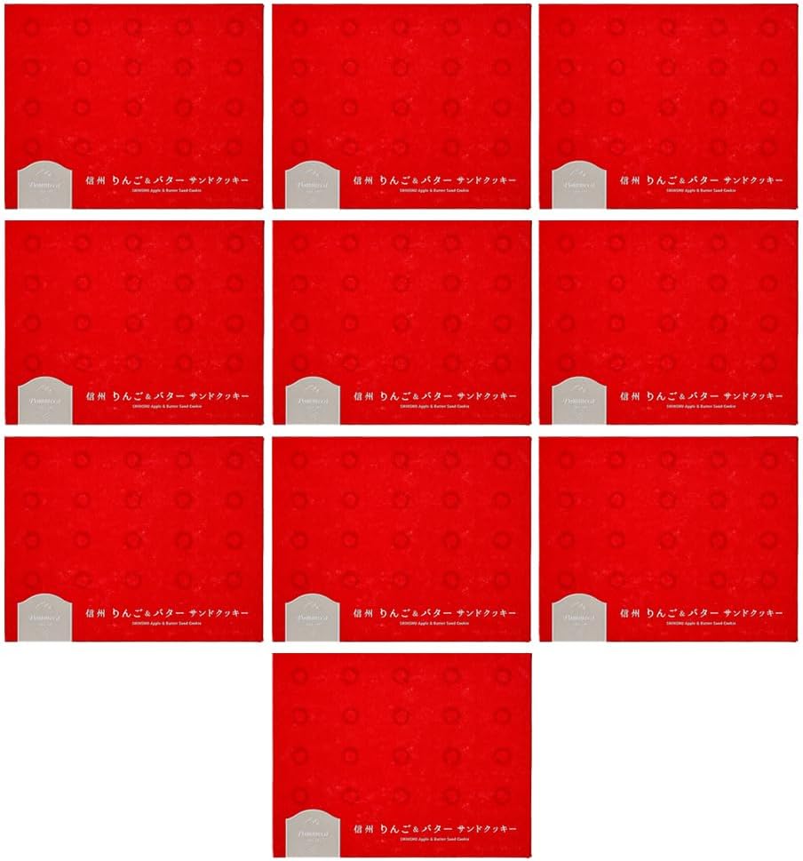 Shinshu Apple & Butter Sand Cookies, 12 Pieces, Apple Butter Sand Cookies, Shinshu Mebukido (1 piece)
