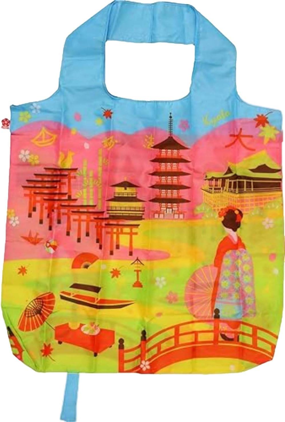 Matsumi Crafts Eco Bag Souvenir Bag Japan Maiko Pattern Kyoto
