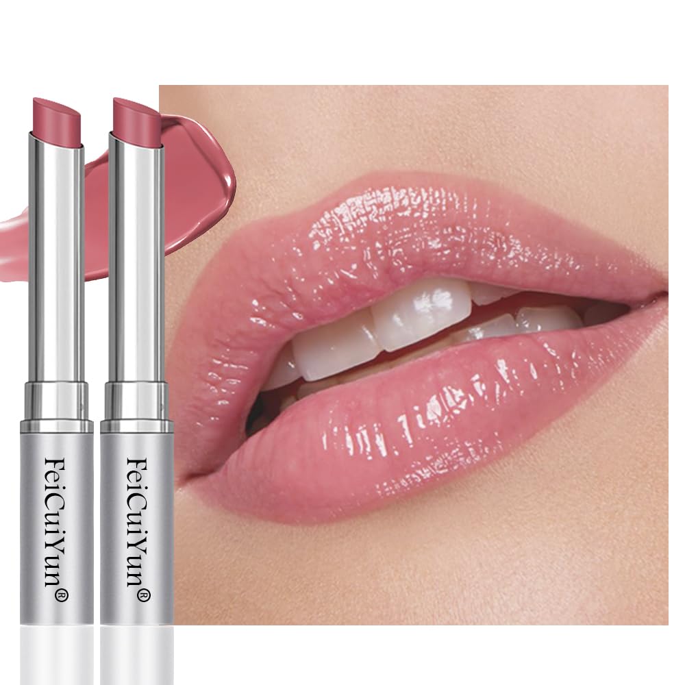 FeiCuiYun Bálsamo Labial con Tinta de Miel Rosa, Lápiz Labial Hidratante Transparente, Color Labial Hidratante para Todos los Tonos de Piel, Bálsamo Labial Nutritivo con un Toque de Cereza Negra