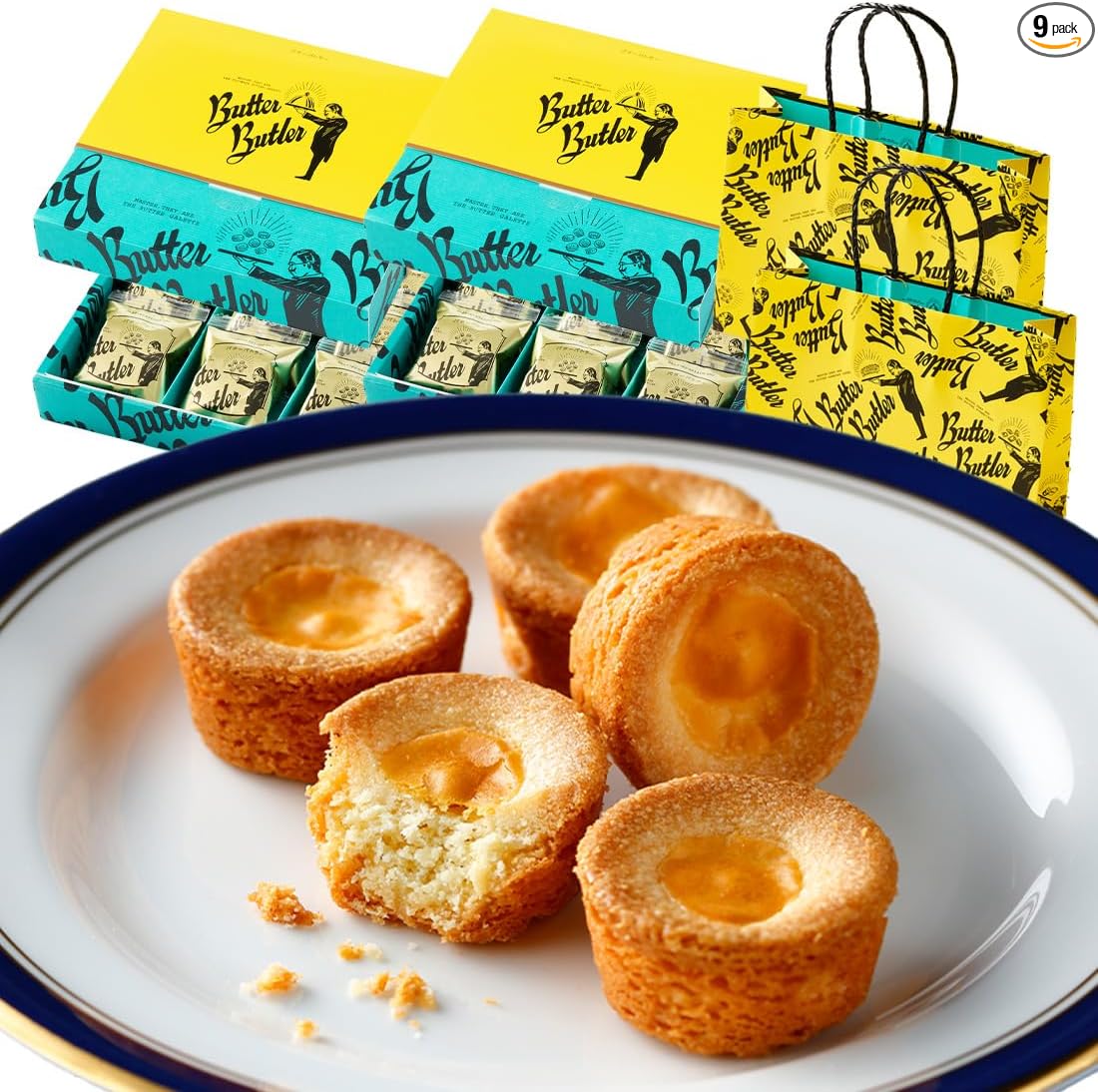 Butter Butler (バターバトラー) Butter Galette, Popular Snacks, Sweets, Gift, Tokyo Souvenir, Hand-Delivered, Individually Wrapped, Present, Return Gift, Internal Celebration, Baked Goods, Retirement (Pack of