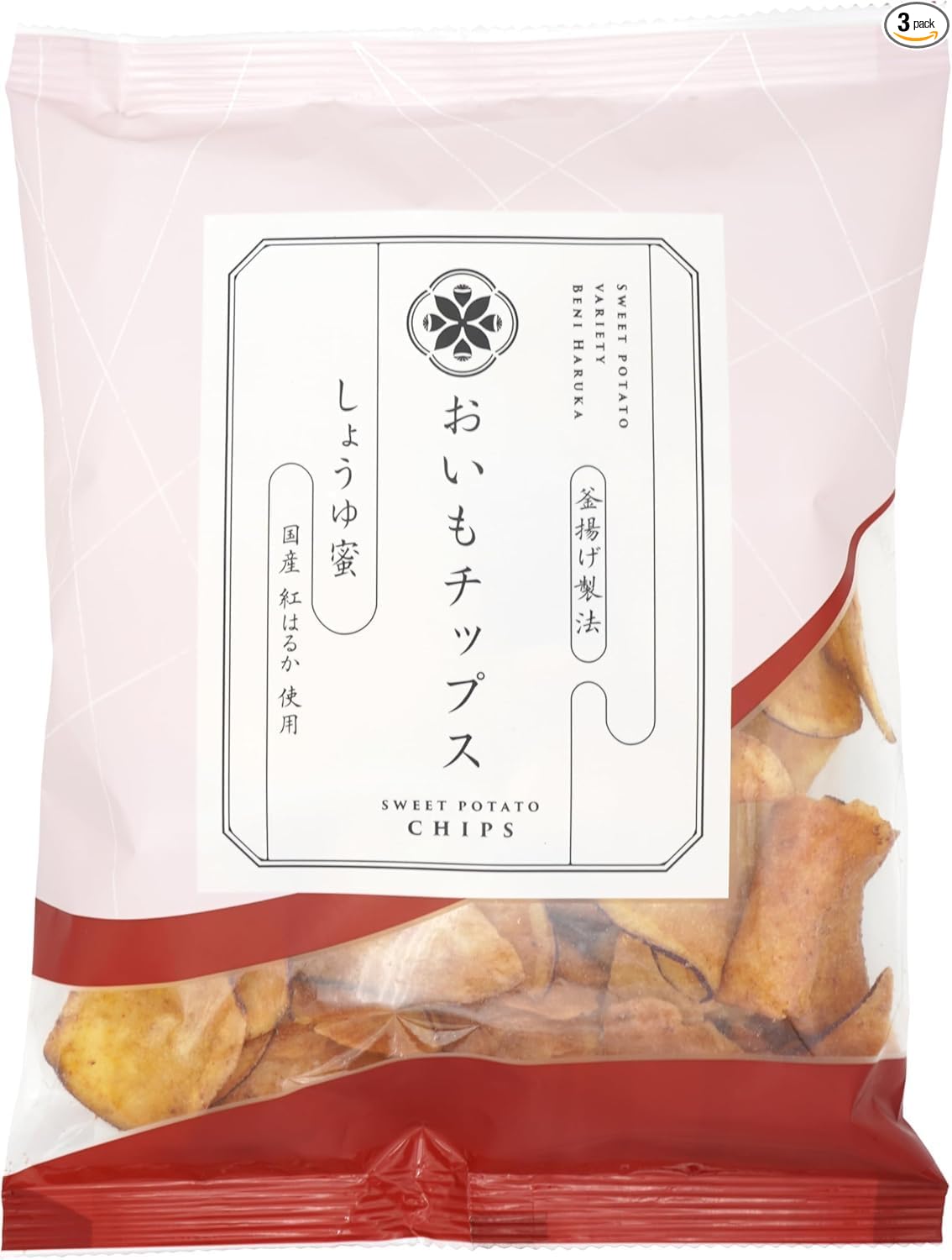 Tokangdo | Oimo Chips, Miyakoshima Bookmark (3.2 oz (90 g) x 12 Bags), Potato Chips, Made in Japan, Red Haruka, Kettle-frying Method, Preservative-free, Large Capacity