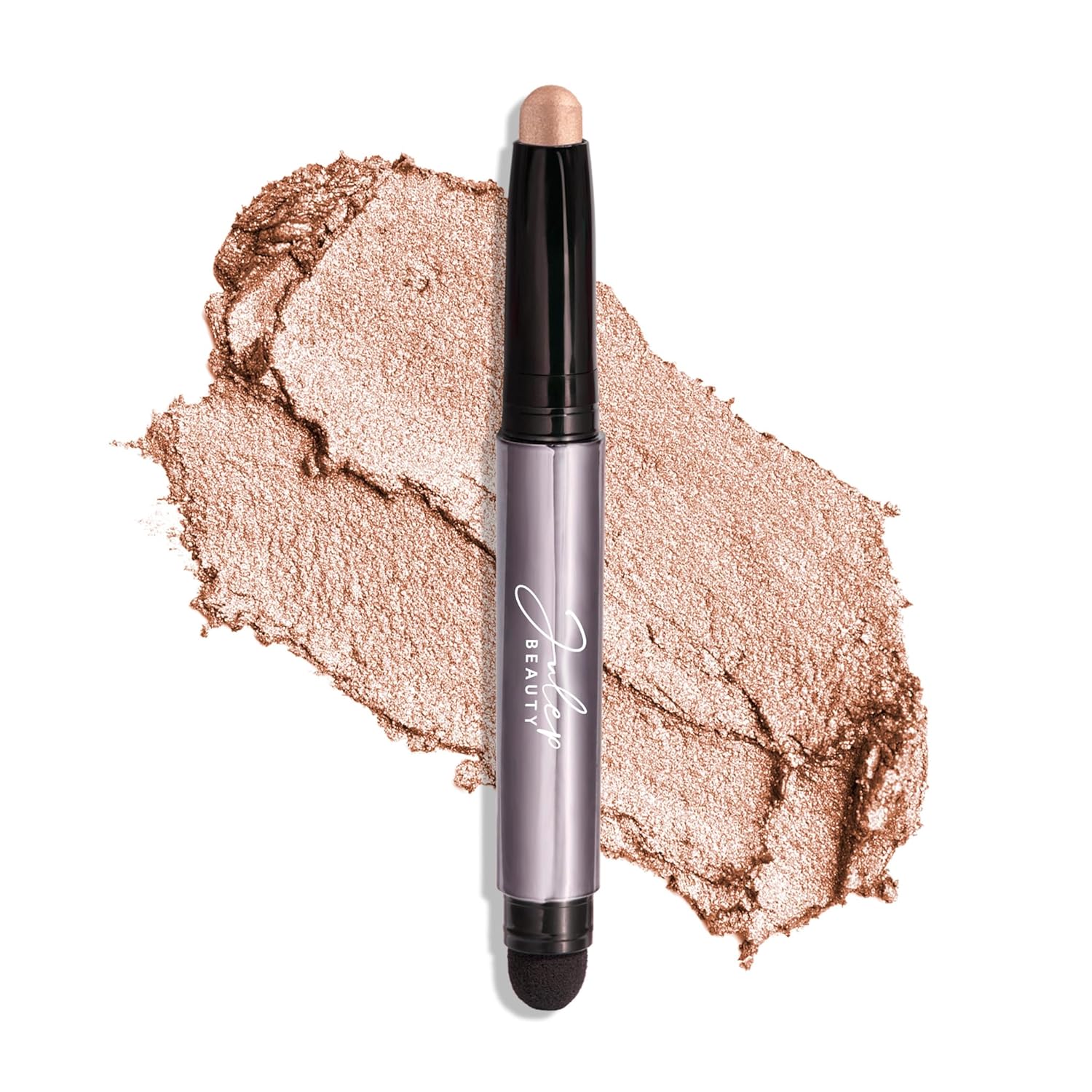Julep Eyeshadow 101 Cream-to-Powder Waterproof Eyeshadow Stick – Sand Shimmer – Long-Lasting, Buildable, Crease-Proof, Cruelty Free, Shimmer Finish with Built-In Smudger