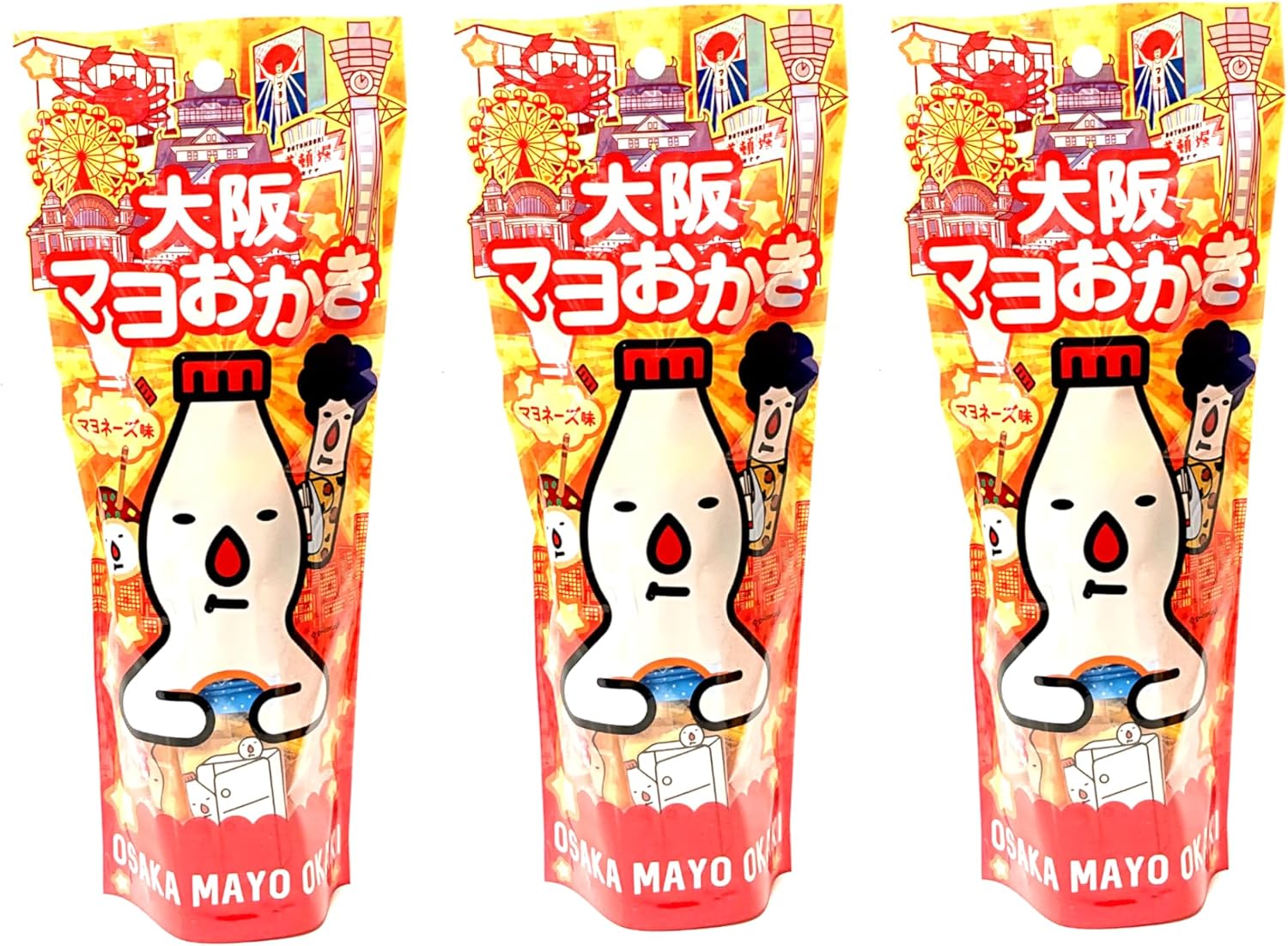 Osaka Mayo Okaki Mayonnaise Flavor, Individual Packaging (5 Bags)