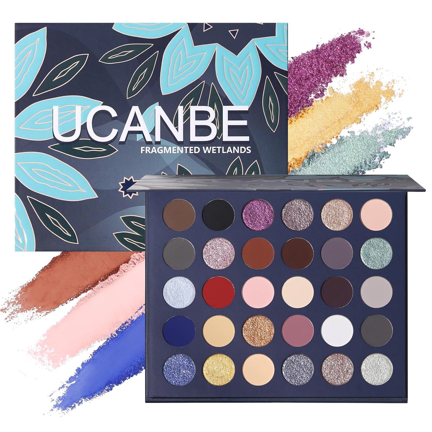 UCANBE EXOTIC FLAVORS - Paleta de maquillaje de sombra de ojos de neón – 48 colores de alta pigmentación – Juego de regalo de paleta de maquillaje de sombra de ojos con brillo mate arcoíris