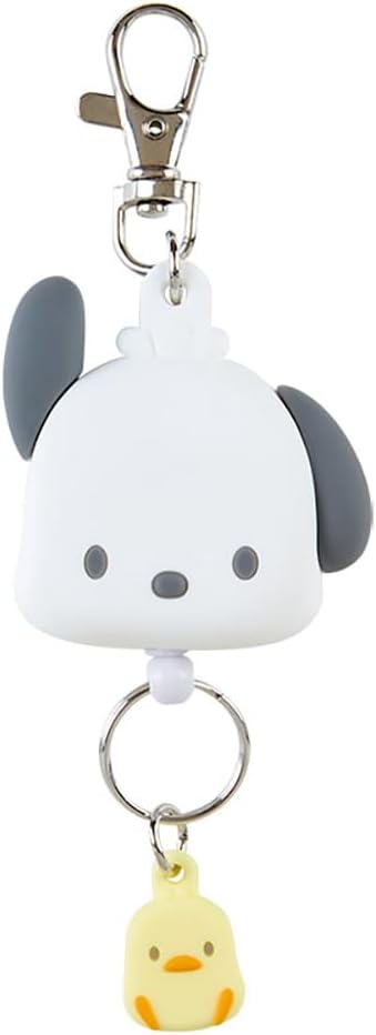 Sanrio 168645 Hello Kitty Character Keychain, Kitty, Face-Shaped Reel Keychain, 5.1 x 1.9 x 0.7 inches (13 x 4.9 x 1.8 cm)
