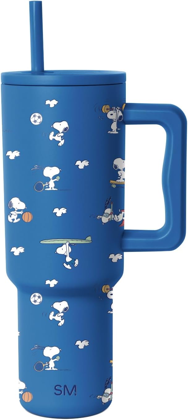 Simple Modern Disney Vaso Tumbler de 40 oz con Asa y Tapa con Pajita | Botella de Agua de Acero Inoxidable Aislada Reutilizable Taza de Viaje | Regalos para Mujeres Hombres Él Ella | Colección Trek |