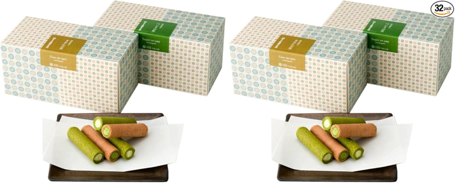 Gion Tsujiri Gion no Sato, Tsuji no Sato Set, Each 15 Pieces, Individually Wrapped, Sweets, Gift, Matcha, Confectionery, Kyoto, Souvenir, Hand Souvenir, Workplace, Celebration, Return Gift, Gift