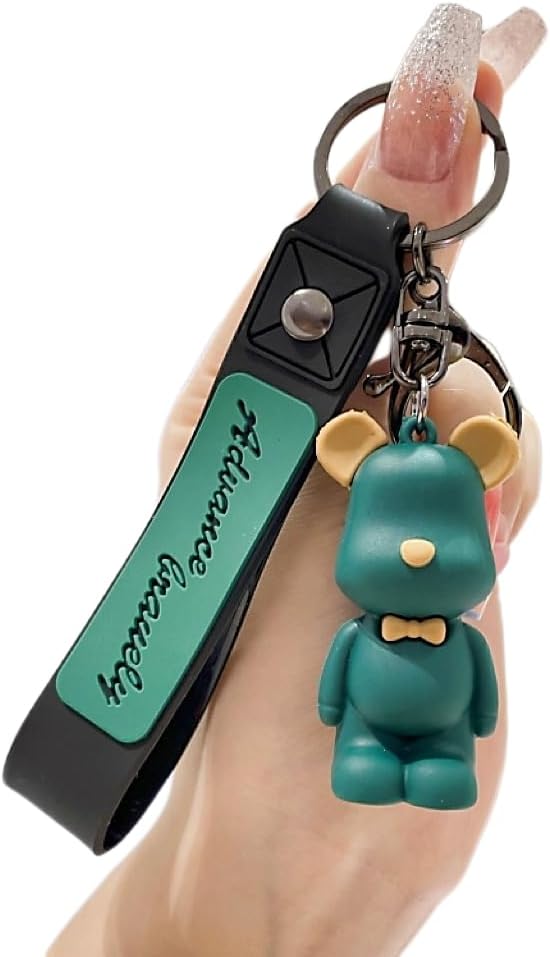 Cowes Keychain, Popular, Cute, 3D, Simple, Cute Bear, Car Key Holder, Strap, Decoration, Friends, Lovers, Gift