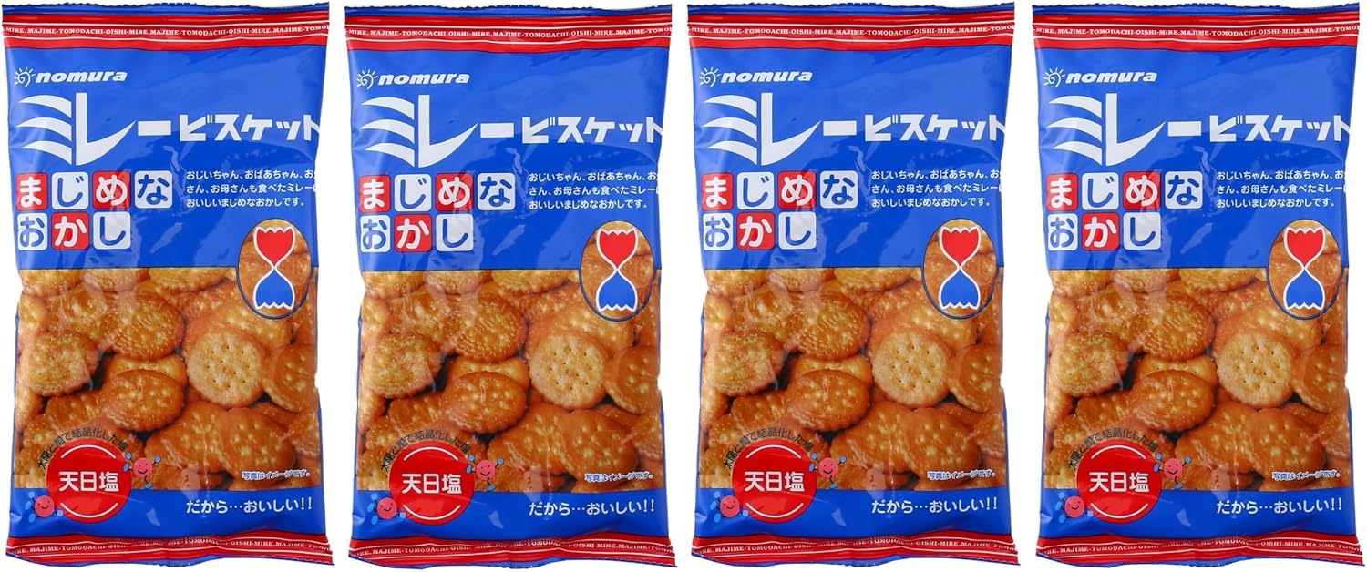 Nomura Senbean Processing Shop Millet Biscuits, Majime Side Sides, 4.2 oz (120 g), Domestically Produced in Kochi Prefecture (x 2)