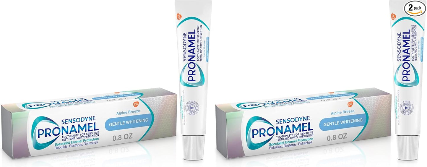 Sensodyne Pronamel - Pasta dental blanqueadora suave, Alpine Breeze - 0.8 oz - Tamaño para viajes