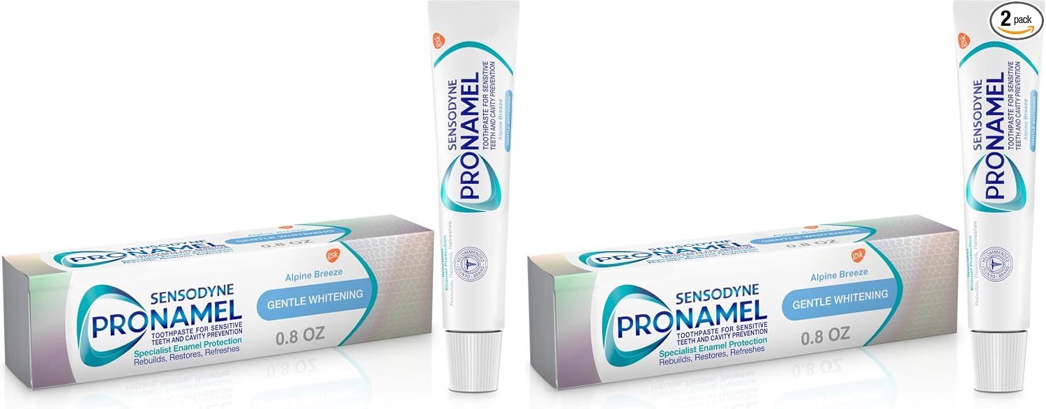 Sensodyne Pronamel - Pasta dental blanqueadora suave, Alpine Breeze - 0.8 oz - Tamaño para viajes